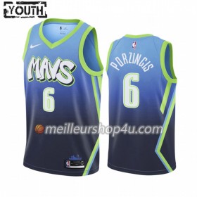 Maillot Basket Enfant Dallas Mavericks Kristaps Porzingis 6 2019-20 Nike City Edition Swingman